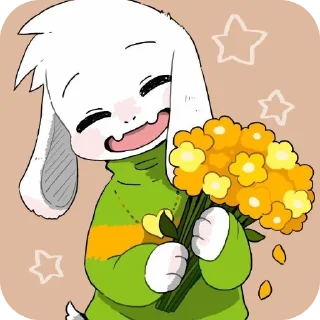 Sticker from Asriel Dreemurr