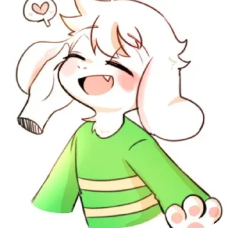 Sticker from Asriel Dreemurr