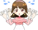 😰 emoji TWICE "Candy Pop" :: @line_stickers Telegram sticker 12 of 40