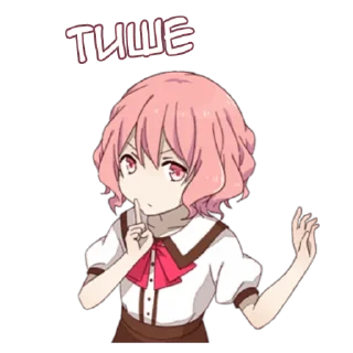 🤐 emoji Аниме тян @nyasticks Telegram sticker 13 of 34
