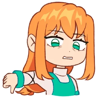 👎 emoji Юни Telegram sticker 8 of 12