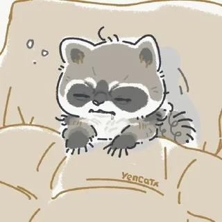 😖 emoji Енот Telegram sticker 12 of 90