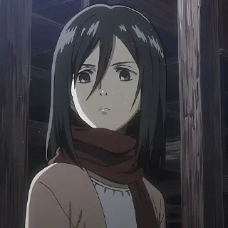 🌟 emoji MIKASA @STICKERSVL Telegram sticker 21 of 45