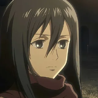 🌟 emoji MIKASA @STICKERSVL Telegram sticker 14 of 45