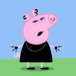 Sticker from peppa pig