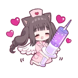 ❤️ emoji Менхера-Кошка @nyasticks Telegram sticker 21 of 25