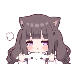 😳 emoji Менхера-Кошка @nyasticks Telegram sticker 14 of 25
