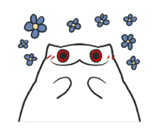 🌸 emoji Жуткий кот - @tg_sticks Telegram sticker 10 of 25