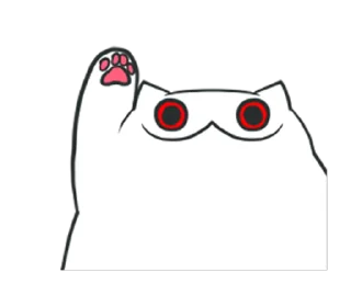 👋 emoji Жуткий кот - @tg_sticks Telegram sticker 5 of 25