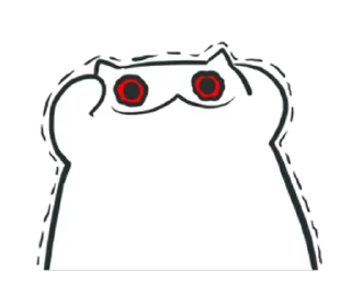 😨 emoji Жуткий кот - @tg_sticks Telegram sticker 2 of 25