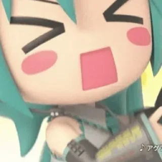 😠 emoji Хатсуне Мику Telegram sticker 12 of 32