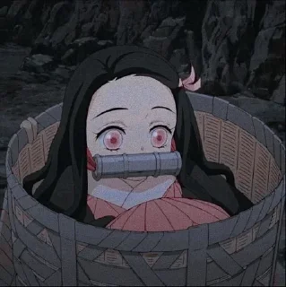 🎐 emoji няшка незуко. Telegram sticker 8 of 33