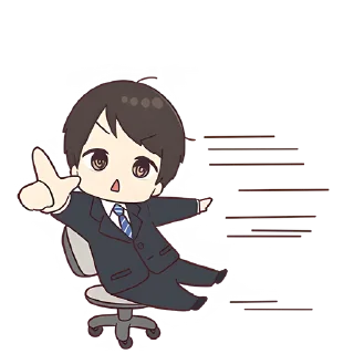 ☝️ emoji Деловой-кун 2 @Nyasticks Telegram sticker 6 of 41