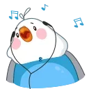 🎧 emoji Голубой Птенчик (@TgSticker) Telegram sticker 22 of 48