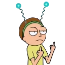 🖕 emoji RickMorty @Rick_Morty_And_Fans Telegram sticker 8 of 14