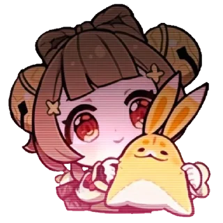 🐰 emoji 𝕐𝕒𝕠 𝕐𝕒𝕠 by @Ann_stickers03 Telegram sticker 18 of 56