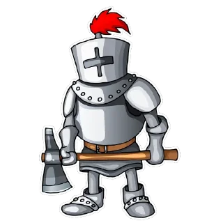 ☹️ emoji Knight @stickersb2b Telegram sticker 11 of 15