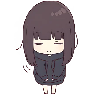 😌 emoji Куруми-чан 8 @Nyasticks Telegram sticker 6 of 42