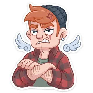 😤 emoji Разочарованный Амур (@TgSticker) Telegram sticker 17 of 48