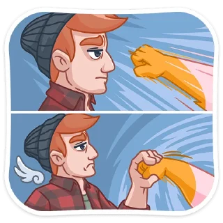 🤜 emoji Разочарованный Амур (@TgSticker) Telegram sticker 24 of 48