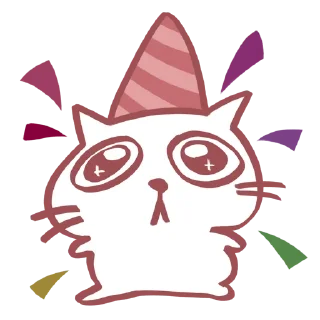 🥳 emoji кися Telegram sticker 23 of 53