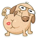 💋 emoji Diggy -- @tlive Telegram sticker 19 of 40