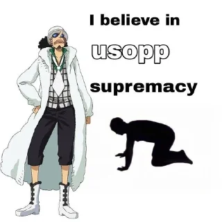 🤍 emoji ♡One Piece supremacy♡ Telegram sticker 15 of 20
