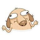 😐 emoji Diggy Dog loves memes Telegram sticker 14 of 41