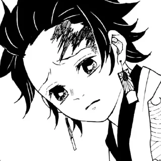 😕 emoji Tanjiro kny Telegram sticker 16 of 16