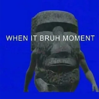🔵 emoji Bruh Moment Telegram sticker 6 of 69