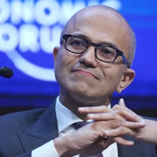 😏 emoji Satya Nadella Telegram sticker 12 of 14