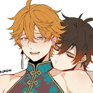 🥵 emoji Тарталья и Джун Ли Telegram sticker 24 of 24