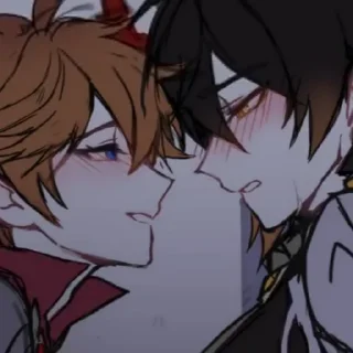 😏 emoji Тарталья и Джун Ли Telegram sticker 6 of 24