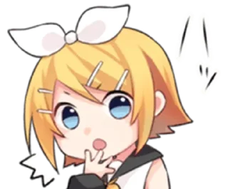 😮 emoji Рин Telegram sticker 17 of 81