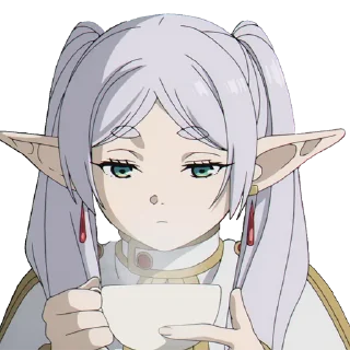☕️ emoji Frieren by @clicker_yo Telegram sticker 1 of 35