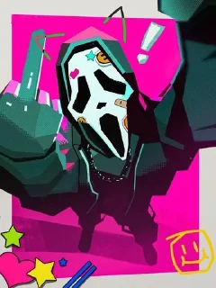 💀 emoji GHOST MASK @MEMEINTHEWORLD Telegram sticker 1 of 52