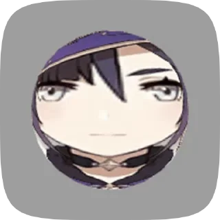 😐 emoji Mona by @meownlove Telegram sticker 14 of 15