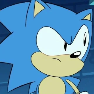🤨 emoji Classic Sonic by (@sonic_the_hednehog) Telegram sticker 2 of 40