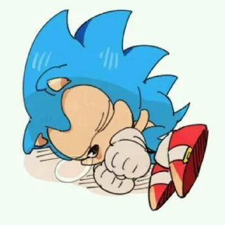 😴 emoji Classic Sonic by (@sonic_the_hednehog) Telegram sticker 15 of 40