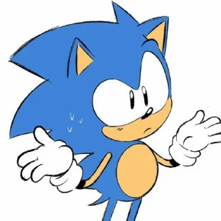 🤷 emoji Classic Sonic by (@sonic_the_hednehog) Telegram sticker 12 of 40