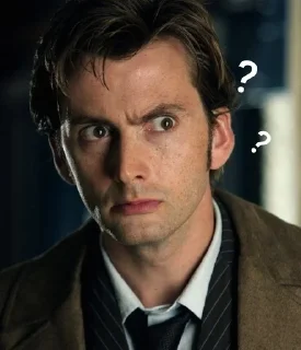 🌟 emoji 10th Doctor being chaotic Telegram sticker 23 of 44