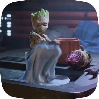 Sticker from i am groot