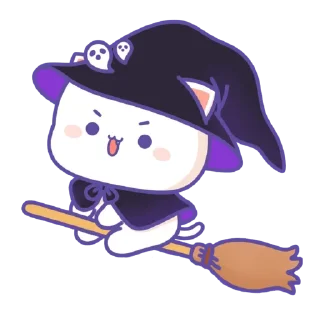 🐦‍⬛️ emoji all @mochipeachcats stickers, Halloween Telegram sticker 11 of 26