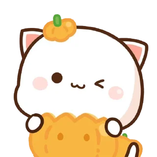 🎃 emoji all @mochipeachcats stickers, Halloween Telegram sticker 21 of 26