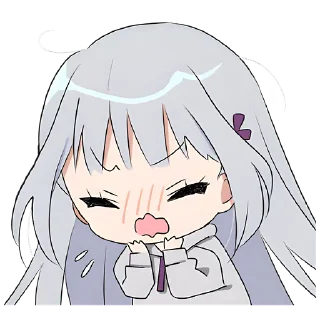 😤 emoji Худи-тян серая @Nyasticks Telegram sticker 12 of 41