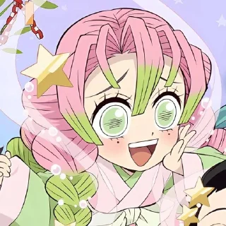 🌟 emoji 「 Mitsuri Kanroji.  :: Kny Telegram sticker 11 of 22