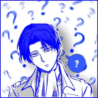 🤨 emoji Retro Levi (by @yukan_ni ) Telegram sticker 13 of 50