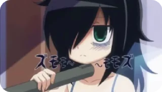 😐 emoji ~|•{Tomoko}•|~ Telegram sticker 17 of 20