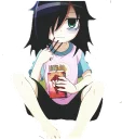 😴 emoji Kuroki Tomoko Telegram sticker 7 of 17