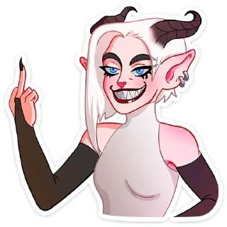 🖕 emoji Альматея от @TgSticker Telegram sticker 17 of 49